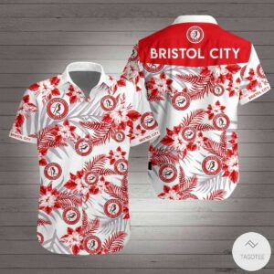 Bristol City F.C Hawaiian Shirt Outfit Summer Beach