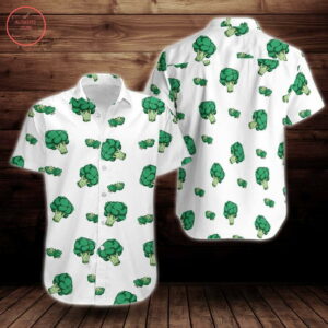 Broccoli Pattern Design Flower S Hawaiian Shirt