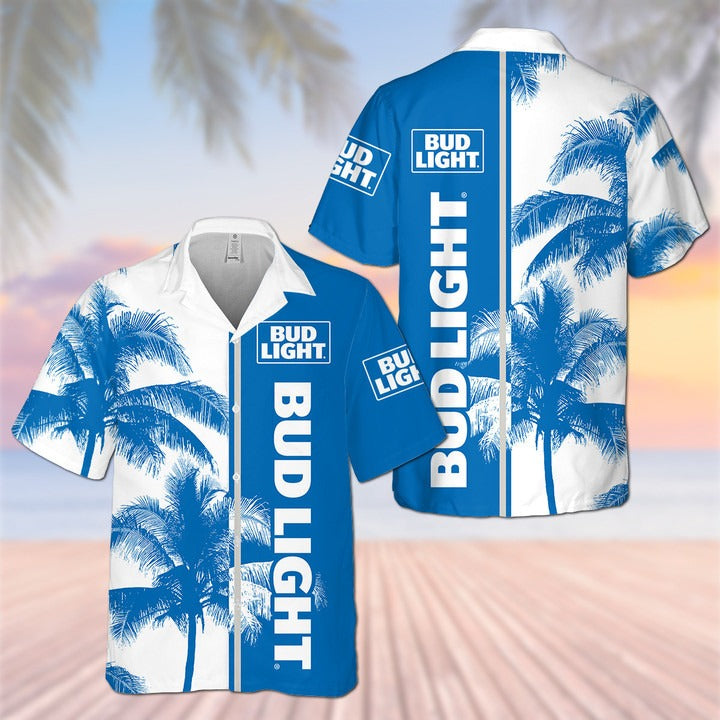 Bud Light Beer Hawaiian Shirt Summer Beach Outfit