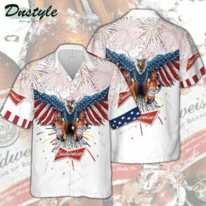 Budweiser 4Th Of July Hawaiian Shirt