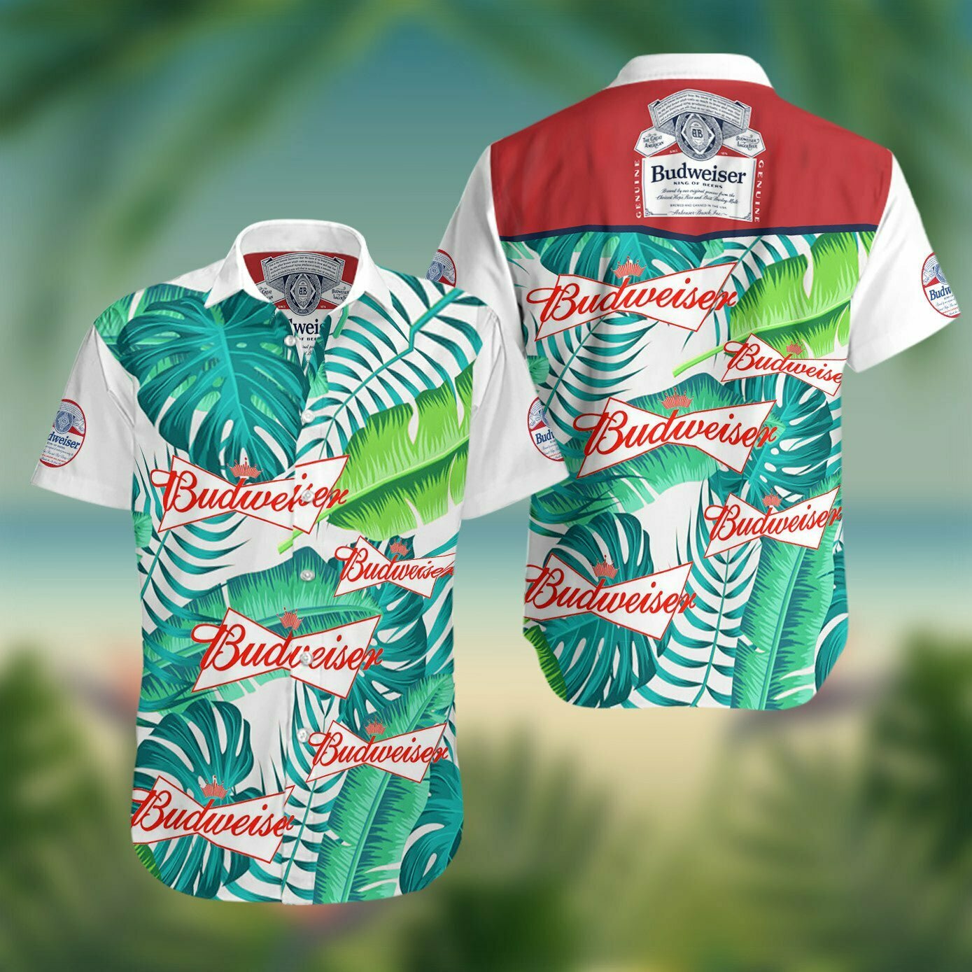 Budweiser Beer Custom S Hawaiian Shirt