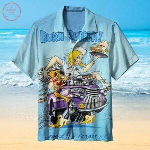 Burn Rubber Hawaiian Shirt Beach Outfit Summer