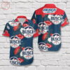 Busch Light Beer Red Apple S Hawaiian Shirt