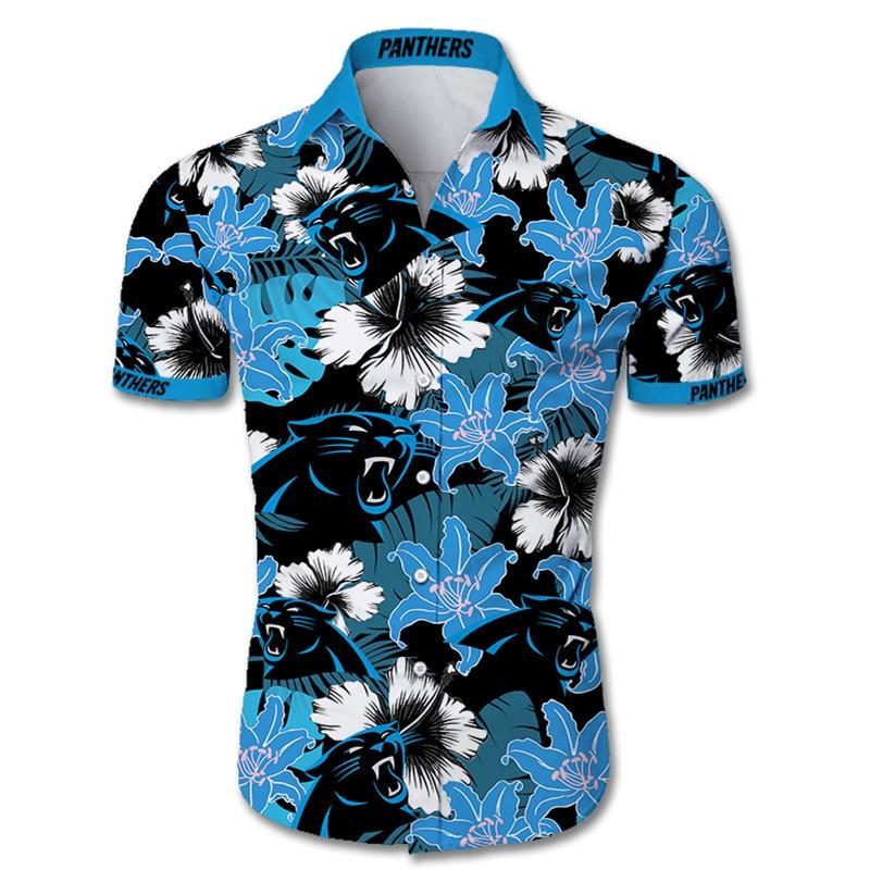 Carolina Panthers Tropical Flower Hawaiian Shirt