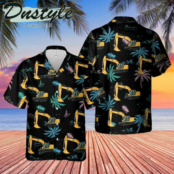 Cat 320 Excavator Hawaiian Shirt Beach Outfit Summer