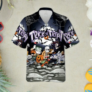 Chibi Trick Or Treat Hawaiian Shirt