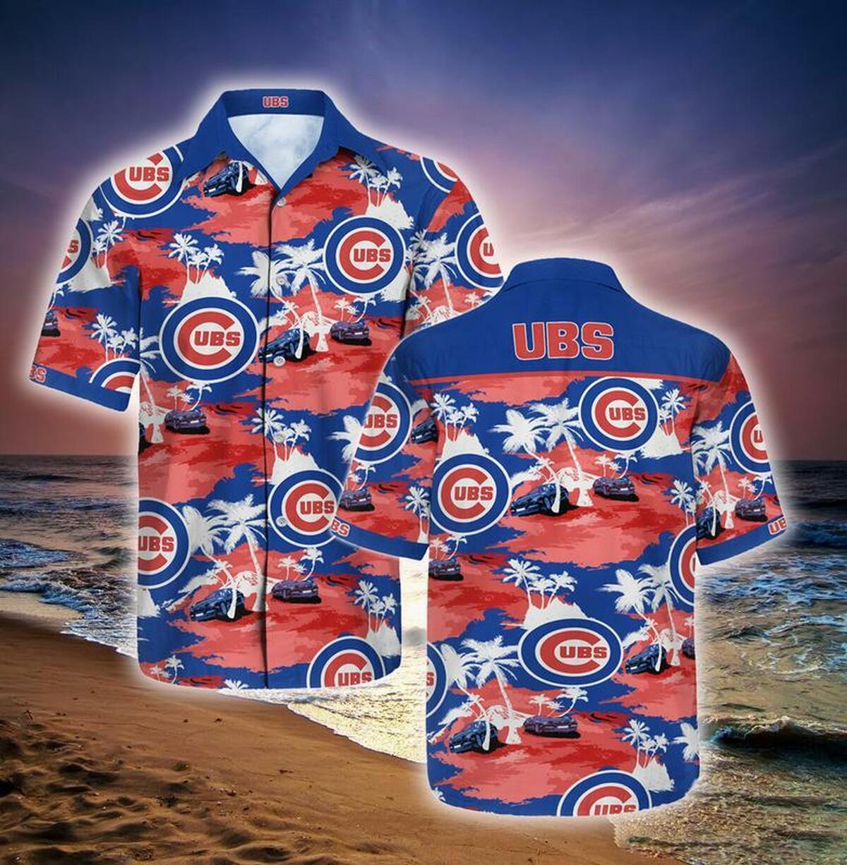 Chicago Cubs Hawaiian Shirt Beach Outfit Summer