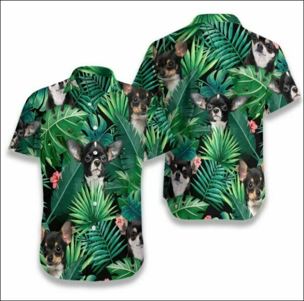 Chihuahua Tropical Hawaiian Shirt