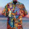 Colorful Owl Hawaiian Shirt Outfit Beach Summer