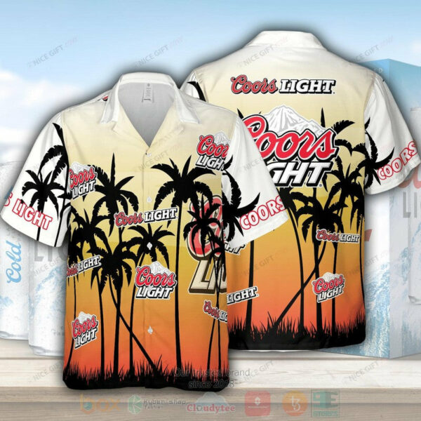 Coors Light Coconut Tropical Hawaiian Shirt