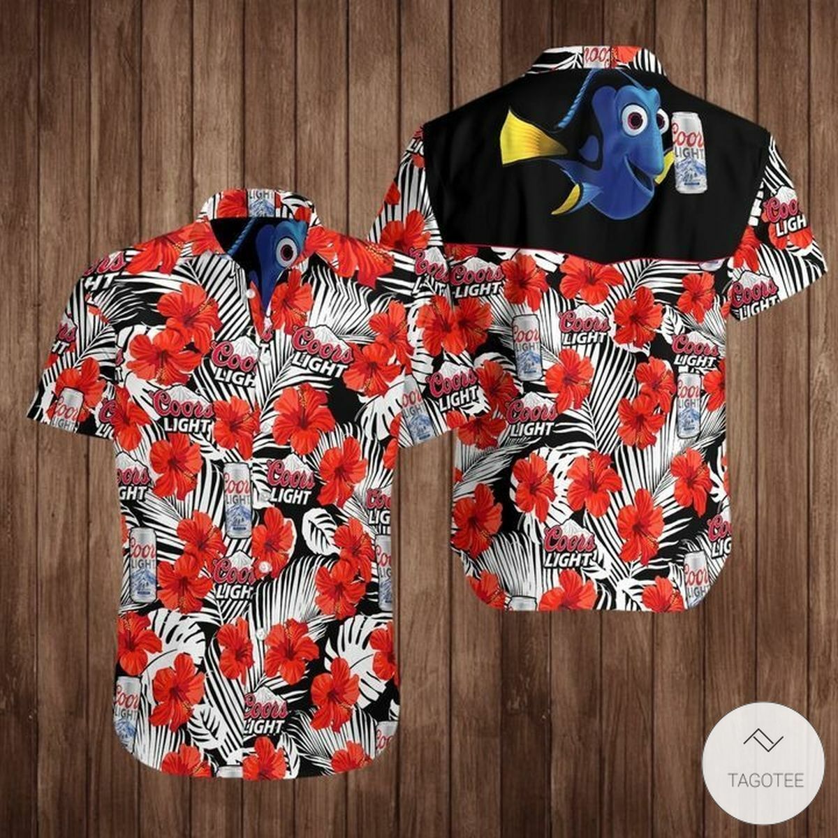 Coors Light Dory Tropical Hawaiian Shirt