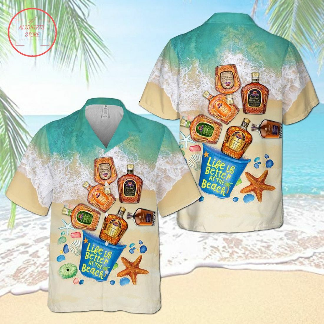 Crown Royal Hawaiian Shirt Beach Outfit Summer