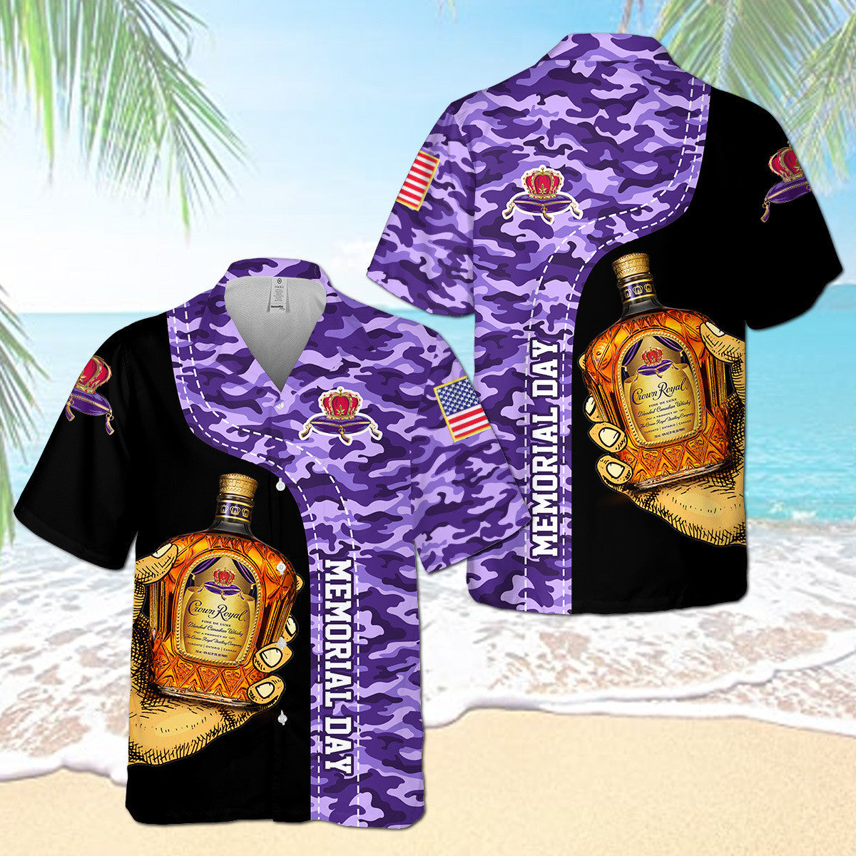 Crown Royal Memorial Day Hawaiian Shirt