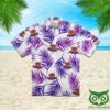 Crown Royal White With Purple Leaves Hawaiian Shirt