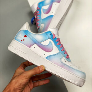 Custom Nike Air Force 1 I Love You White Multi For Sale