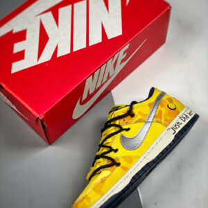 Custom Nike Dunk Low Retro Yellow Navy For Sale