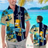 Custom Name Carolina Panthers Bart Simpson Hawaiian Shirt