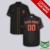 San Francisco Giants Black Orange Hawaiian Shirt