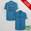 Customized Seattle Mariners Blue With Sapphire Blue Hawaiian Shirt