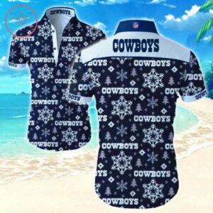 Dallas Cowboys Snowflakes S Hawaiian Shirt