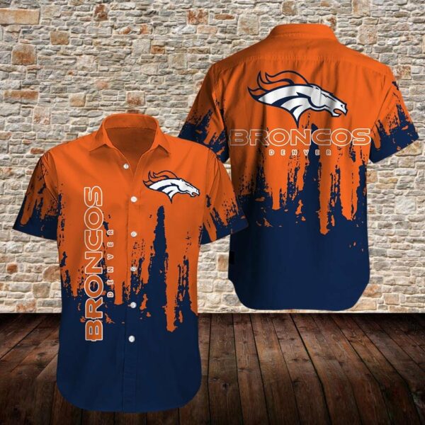 Denver Broncos Hawaiian Shirt Summer Beach Outfit