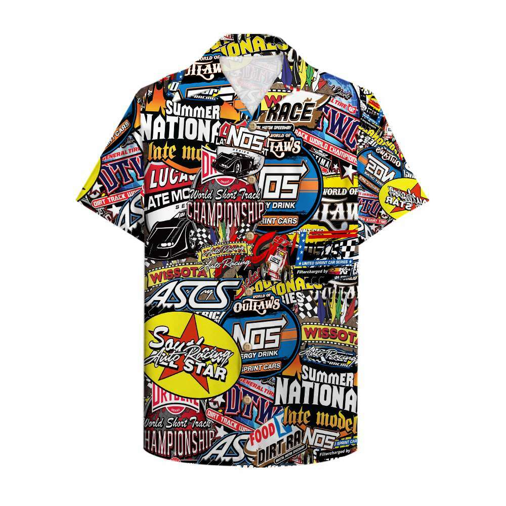 Dirt Track Racing All Hawaiian Shirt