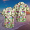 Easter Day Bunny Leopard Eggs Green S Hawaiian Shirt