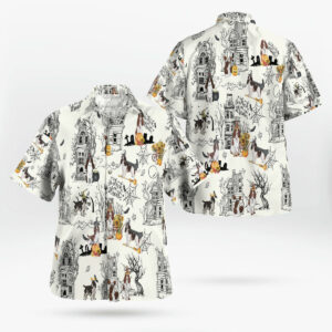 English Springer Spaniel Pumpkin Hawaiian Shirt