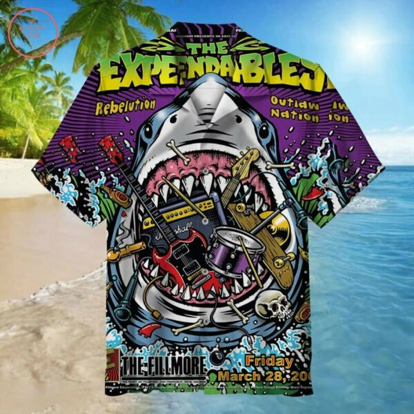 Expendables Shark S Hawaiian Shirt