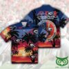 F Georgia Bulldogs Blue And Orange Sunset Hawaiian Shirt