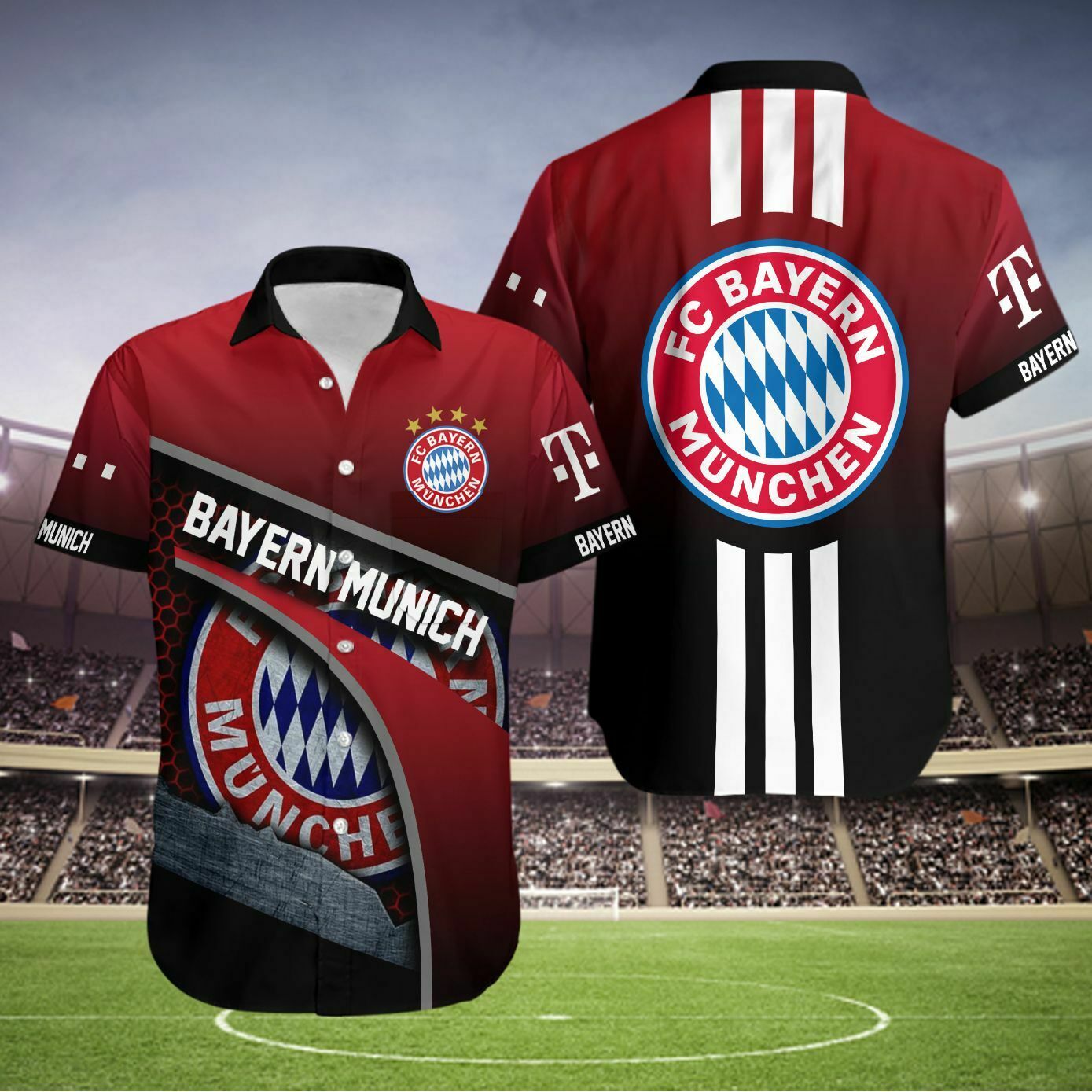 Fc Bayern Munich Hawaiian Shirt Summer Outfit Beach