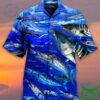 Fish Love Ocean Blue Limited Edition Hawaiian Shirt