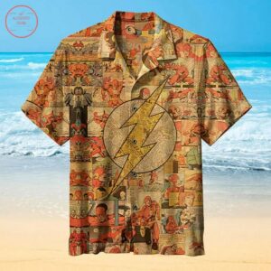 Flash Retro Hawaiian Shirt Beach Outfit Summer