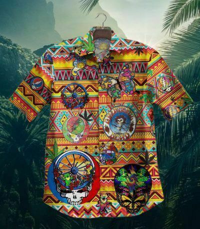 Getty Skull Tropical Vintage Grateful Dead Hawaiian Shirt