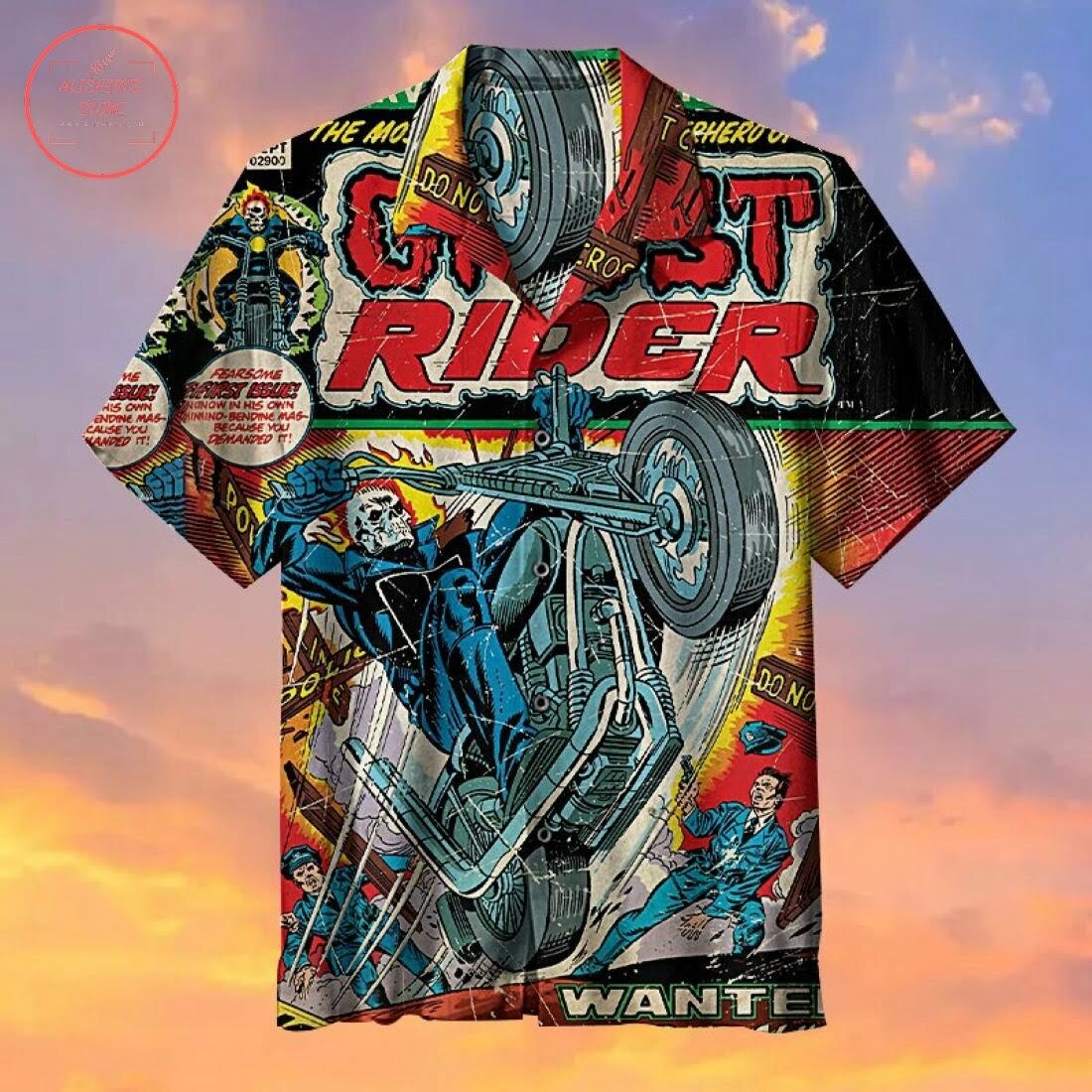 Ghost Rider Hawaiian Shirt Summer Beach Outfit