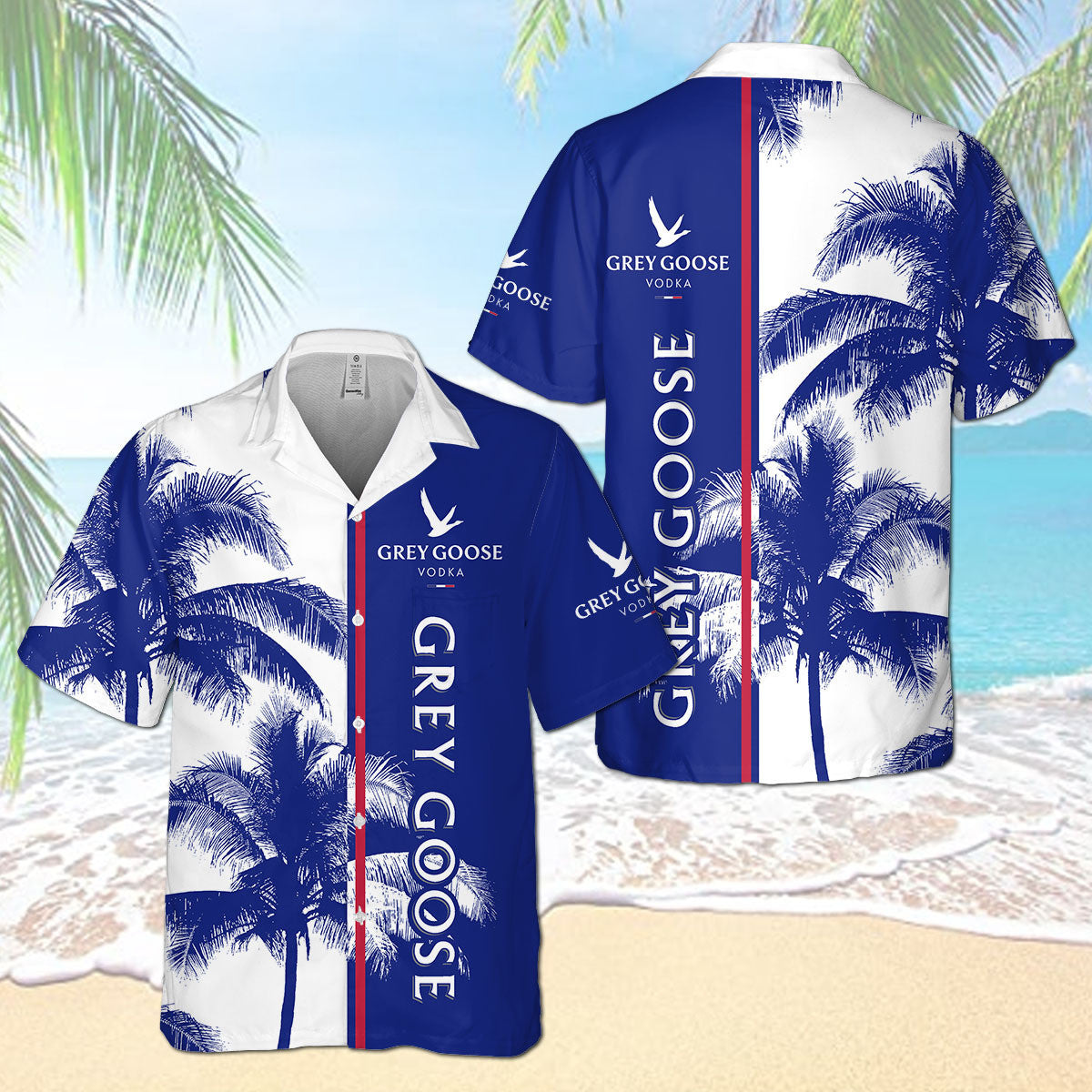 Grey Goose Hawaiian Shirt Beach Outfit Summer