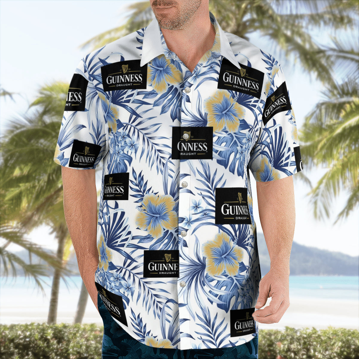 Guinness Beer Hawaiian Shirt Beach Summer Outfit