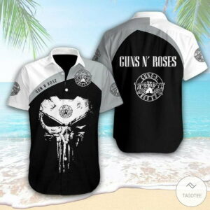 Guns N? Roses Punisher Skull Hawaiian Shirt