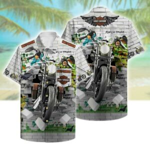 Harley Davidson Hawaiian Shirt Outfit Beach Summer