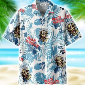 Iron Maiden Skull Hawaiian Shirt Summer Outfit Beach