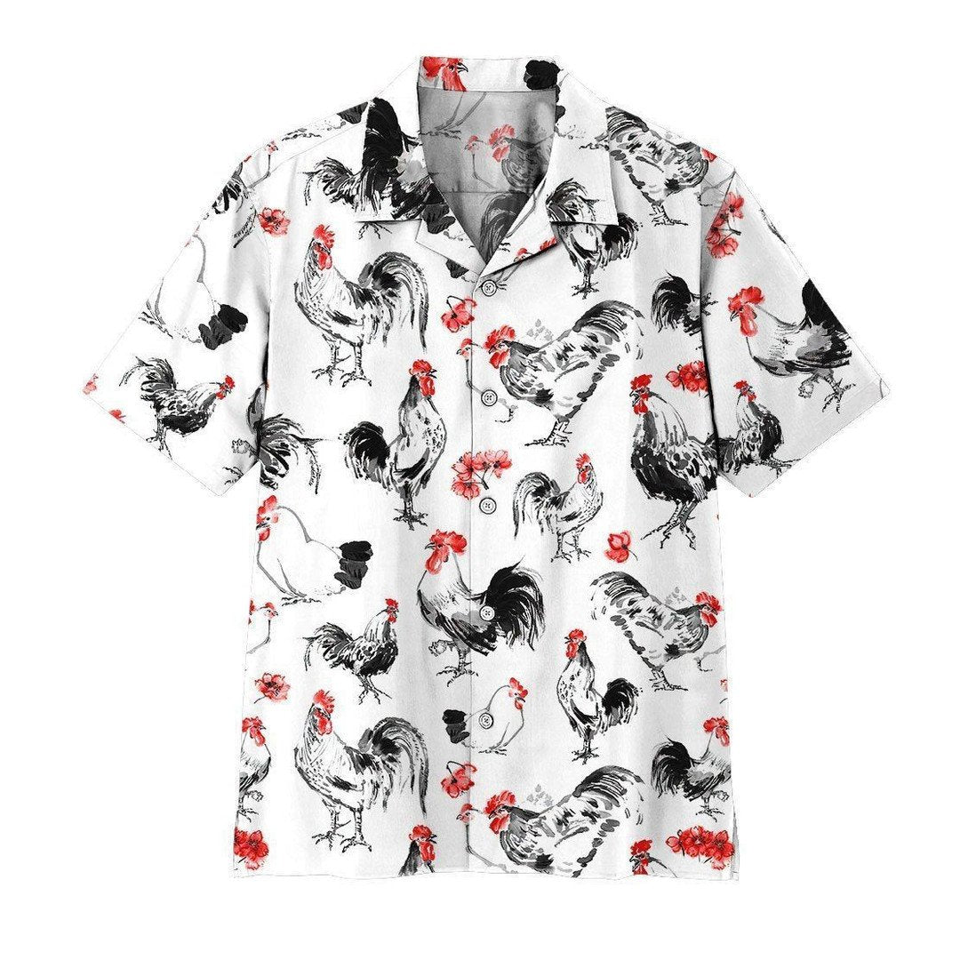 Rooster For Hawaiian Shirt