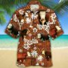 Hereford Cattle Lovers Red Tribal Hawaiian Shirt