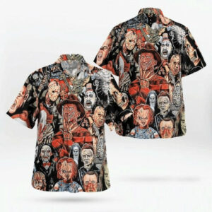 Horror Characters 3 Hawaiian Shirt