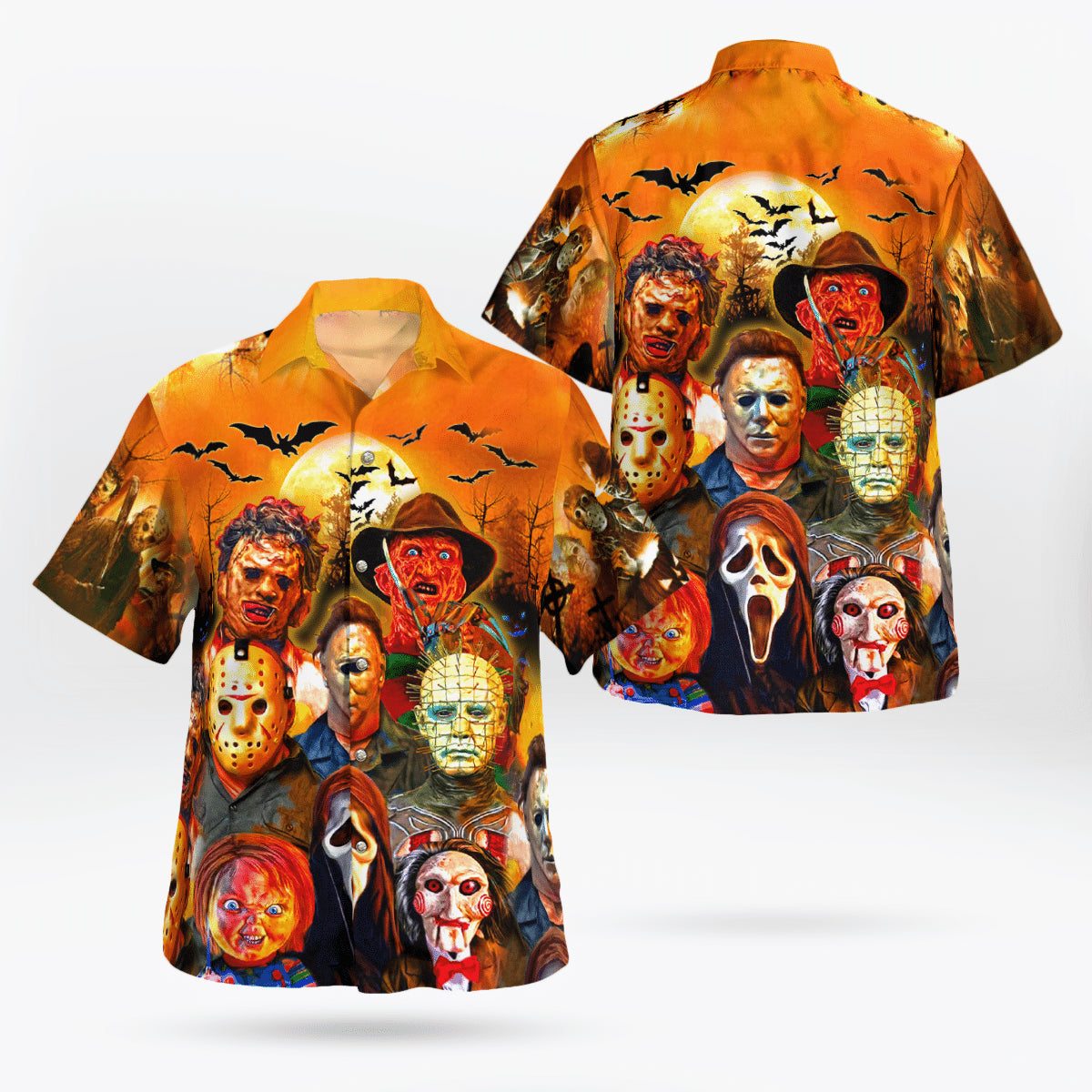 Horror Faces Hawaiian Shirt Summer Outfit Beach