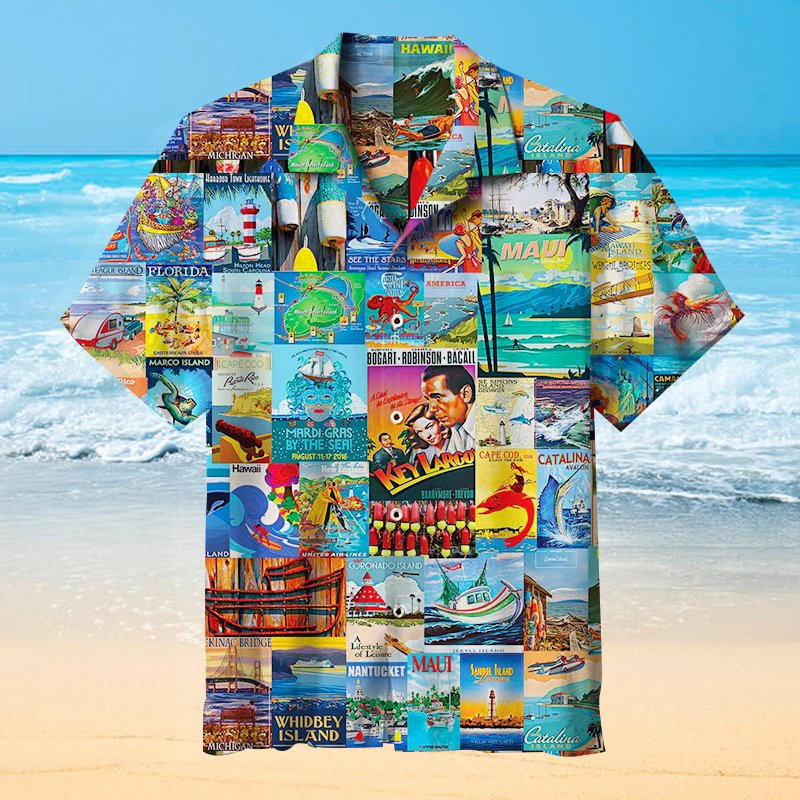 I Love Islands Hawaiian Shirt Beach Summer Outfit