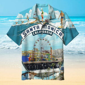 I Love Santa Monica Hawaiian Shirt