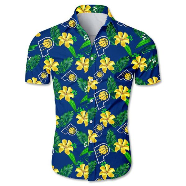 Indiana Pacers Floral Small Flowers Hawaiian Shirt