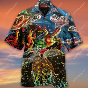 Ink Waves Of Turtle Hawaiian Shirt