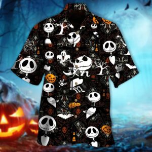 Jack Skellington Skull Tiny Pattern Hawaiian Shirt