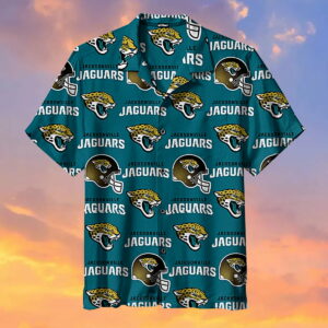 Jacksonville Jaguar Helmet Hawaiian Shirt